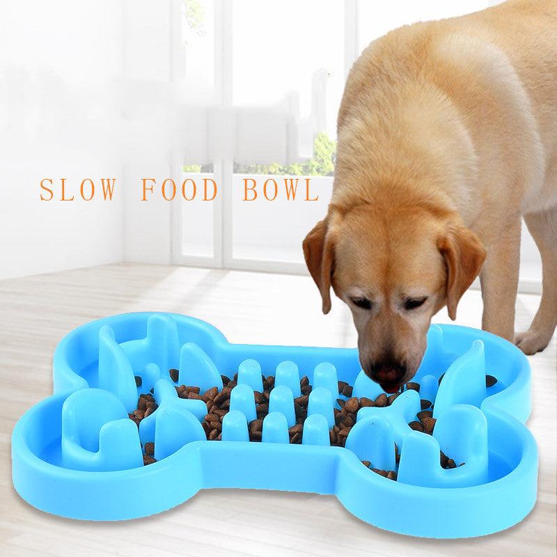New Pet Supplies Bone Puzzle Stop Eating Dog Bowl - LuxLovesDogs