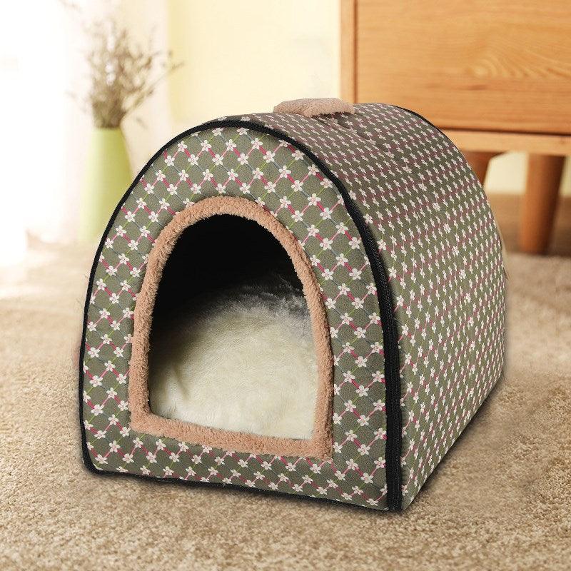 Removable And Closed Winter Warm Nest Cold-proof Cat Litter Dog Bed - LuxLovesDogs